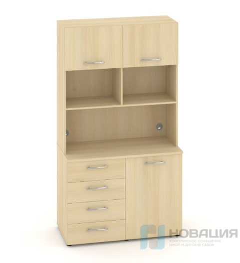 Шкаф мини-кухня, Вариант № 2, 1200х600/420х2175 мм