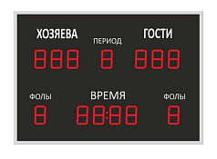 Табло электронное игровое (для волейбола, баскетбола, футбола, гандбола) с защитным экраном