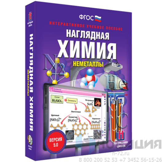 Пособие для интерактивной доски Наглядная химия. Неметаллы