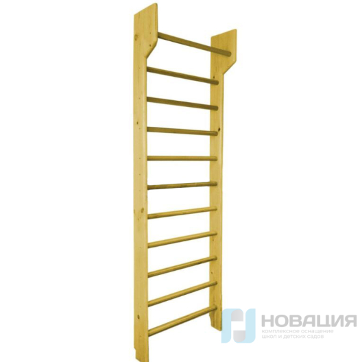 Шведская стенка деревянная с турником