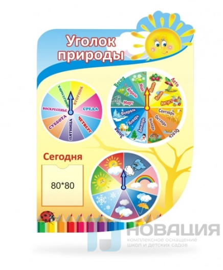 Стенд Уголок природы Карандашики